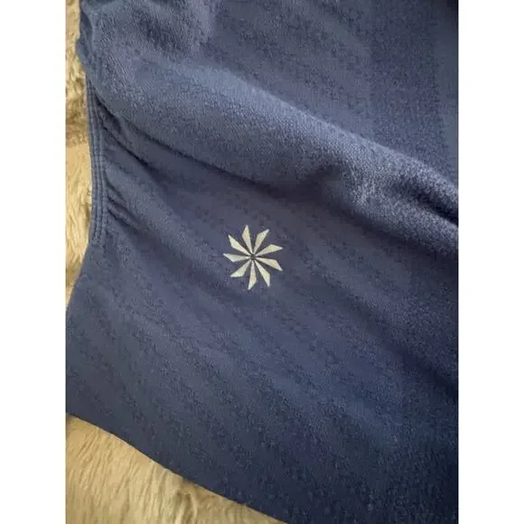 Athleta Womens Tank Green Racerback, White Half Zip, Blue Long Sleeve Lot Size S - Picture 13 of 16